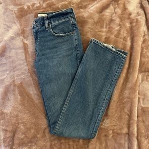 Abercrombie low rise boot cut jeans